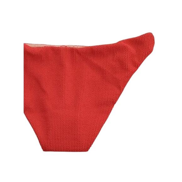 NWT J. Crew Retro Scrunchie Low Rise Hipster Bikini Swim Bottom XL Red Scarlet - Picture 12 of 15